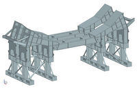 Transient ship impact Aft Cradle